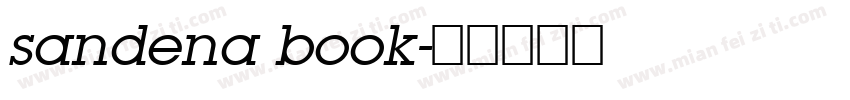 sandena book字体转换